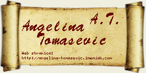 Angelina Tomašević vizit kartica